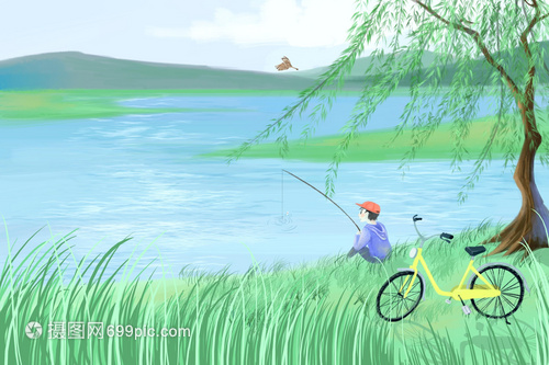 春天钓鱼