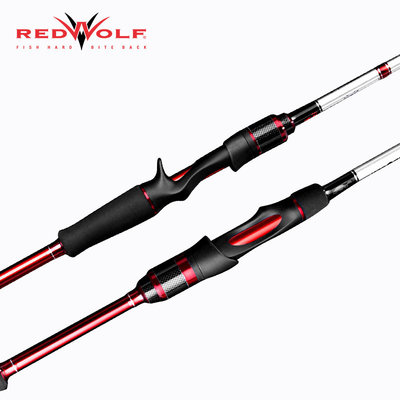美国纯钓红狼路亚竿直柄碳素路亚杆 优惠推荐